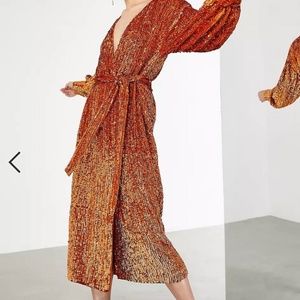 Brand new - ASOS EDITION sequin wrap midi dress US Size 6